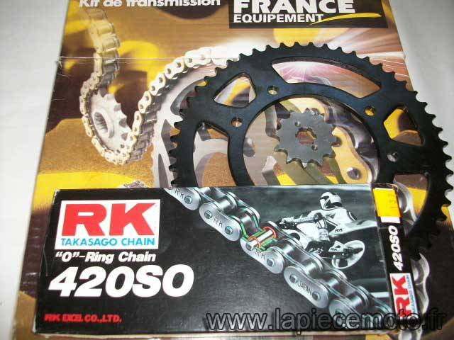 604a-Kit chaine France Equipement Aprilia 50 RX